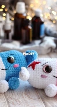 Puffy bunny _ crochet happy pill pattern _ English