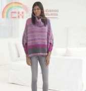 Lion Brand Yarn-L40525-Cedar Grove Poncho -Free