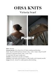 Victoria scarf - Orsa Knits (Isy Billing)