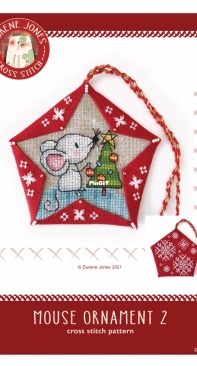Mouse Ornament 2 - DJXS2432 by Durene Jones