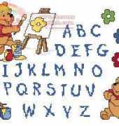 Vervaco 70.983 Winnie the Pooh Alphabet Sampler