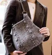 Interweave - Knitting Daily - Formal Boot Bag by Laura Irwin