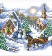 Dimensions 70-08830 Sleigh Ride Tree Skirt XSD