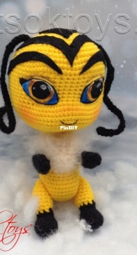 Tatsok Toys - Tatyana/Tatiana Sokolova - Bee - Татьянa Соколовоa - Квами Пчелka- Russian - Free