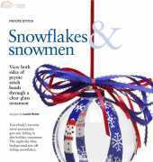 Bead and Button Snowflakes and Snowmen Ornament