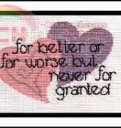 My Mark-Never for granted