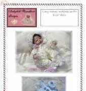 babydoll hand knit B13 lacy wves matinee 8-13"
