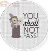 Daily Cross Stitch - You Shall Not Pass