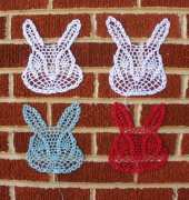 Thread Bunny and Panda Applique