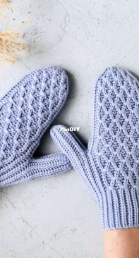Crochet together - Svetlana Kochkina - Светлана Кочкина - Mittens Interlace - Варежки Interlace - Russian