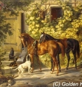 Golden Kite GK 1505 - Horses at the Porch