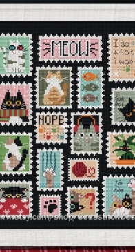 Soda stitch - SO-OP2250 'Cat Stamp Collection'
