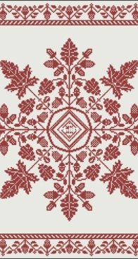 Modern Folk Embroidery - Autumn Leaves  XSD+PCS