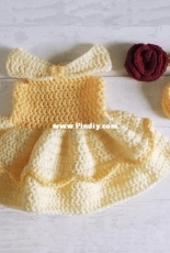 You Crochet - Jeanine Andrea - Princess Belle Dress Set