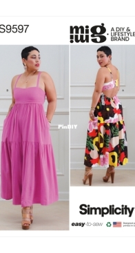 Simplicity - Mimi G - S9597 Misses Dress and Jumpsuit - Sizes 6-14