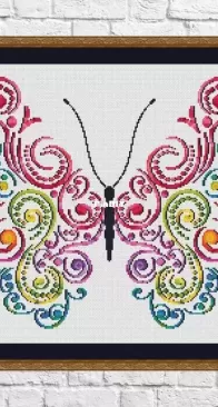 Tidy Patterns - Rainbow Butterfly