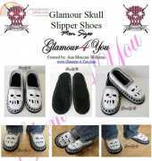 Glamour4You - Ann Mancini Williams - Glamour Skull Slipper Shoes Mens