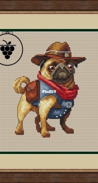 Sheriff Pug by Eugenia Vinogradova - Free