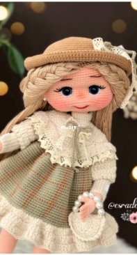 Esradesigns61 - Esra Satır  - Emilia Doll Dress - Emilia Bebek Elbise - Turkish