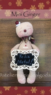Atelier Magia de Algodao - Maria Clara Schvambach - Mini Ginger - Poruguese - Free