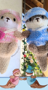 Knotted Angels - Angelina - 2 in 1 Otter Couple