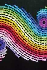 H Toprak- Rainbow Spiral Doily -German