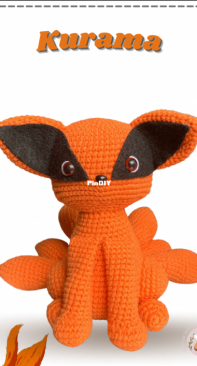 Amigurumis da Vit - Vitória Ferreira - Kurama - Portuguese