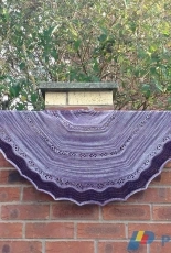 Autumn Crocus Shawl/Wrap by Louise Tilbrook