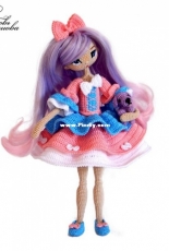 Single Crochet - Lyubov Steshova - Malvinas Doll Outfit- Russian