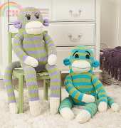 Mr & Mrs Sock Monkey by Rae Blackledge
