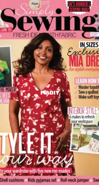 Simply Sewing  Issue 92  February  2022