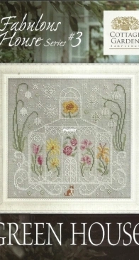 Cottage Garden Samplings CGS-1113 - Fabulous House Series 3 - Green House PCS