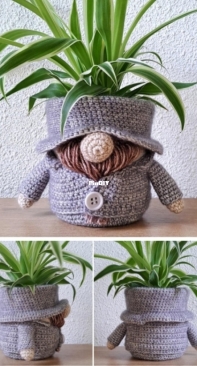 Dani - Daniëlle Wienneke - Gnome Groom Plant Pot - Gnome Bruidegom Plantenpot - Dutch