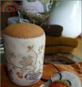Stacy Nash Primitives - Summer Gathering Pinkeep Drum,Slipper & Strawberry