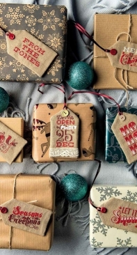 Tagged with Love - Festive Gift Tags by Emma Congdon from Cross Stitch Collection 256 PCS + XSD