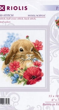 Riolis 1986 Bunny in Flowers XSD