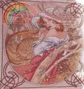Mucha pillow November