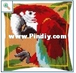 Vervaco PN-0021698 Red Parrot Cushion