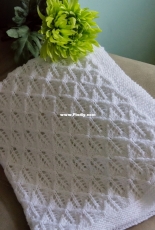 Angelic Feathers Baby Blanket by Hayley MsCandyknits Foord-Free