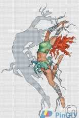 Smart Cross Stitch - Dancing with The Shadow by Lyubov Vodenikova / Stepanova-Slovew