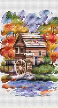 Mill - Autumn by Elena Lartsova