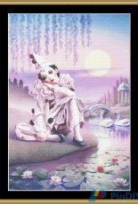 Mystic Stitch ANDF-04 - Pierrot and Swans