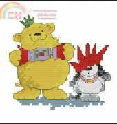 Hello Archie - Crackers and Hats by Margaret Sherry from Cross Stitcher 180 XSD