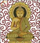 Golden Buddha by Joan Elliott from Cross Stitch Collection 169