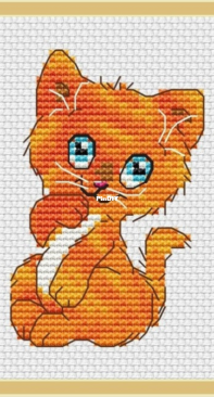 Shy orange kitty by Tascha Volk  / скромник апельсинка