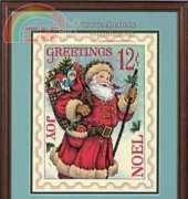 Dimensions - The Gold Collection 8688 Santa Stamp