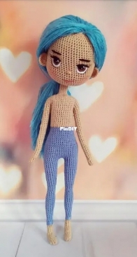 Elena Zonova - Zontik Lena - Crochet doll base 22cm
