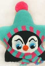 Eelzuhtjuhs Crochet and More - Eelz - Ilse Hoekstra - Penguin Star Pillow - Dutch