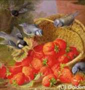Golden Kite GK 1284 Still Life, Strawberries and Bluetits (Large)