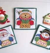 Christmas fridge magnets